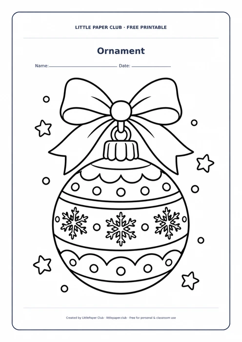 Ornament Coloring Page