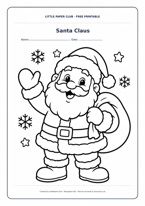 Santa Claus Coloring Page