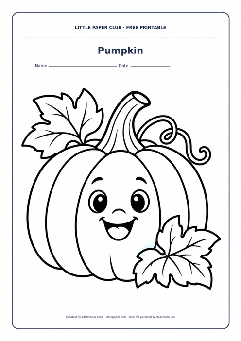 Pumpkin Coloring Page