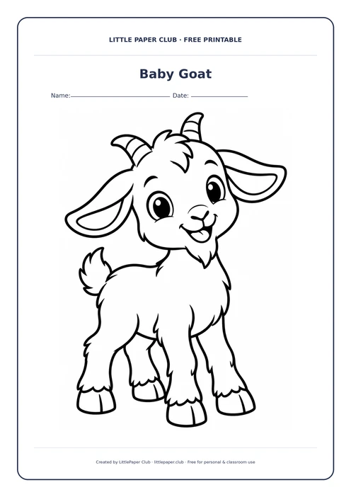 Kid Coloring Page