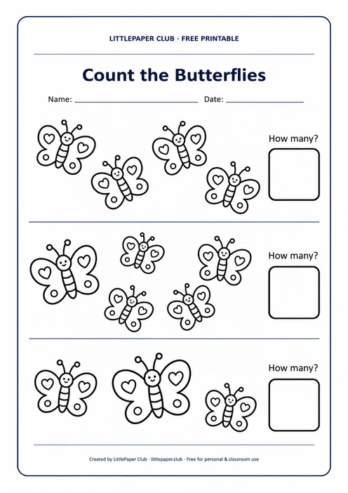Count the Butterflies