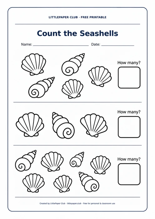 Count the Seashells