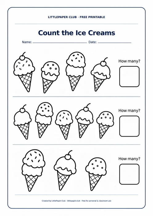 Count the Ice Cream