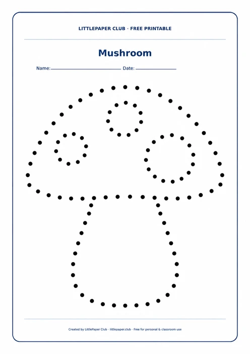Mushroom Dot Tracing